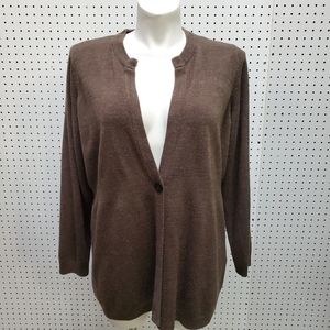 Avenue Plus Size One Button Front Cardigan 22/24